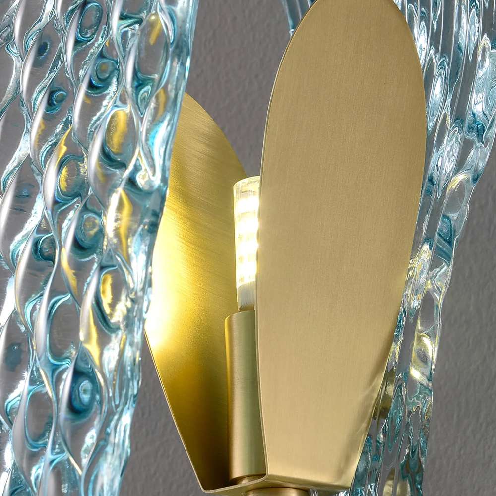 artistic floral wall lighting