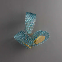 colored glass wall sconce