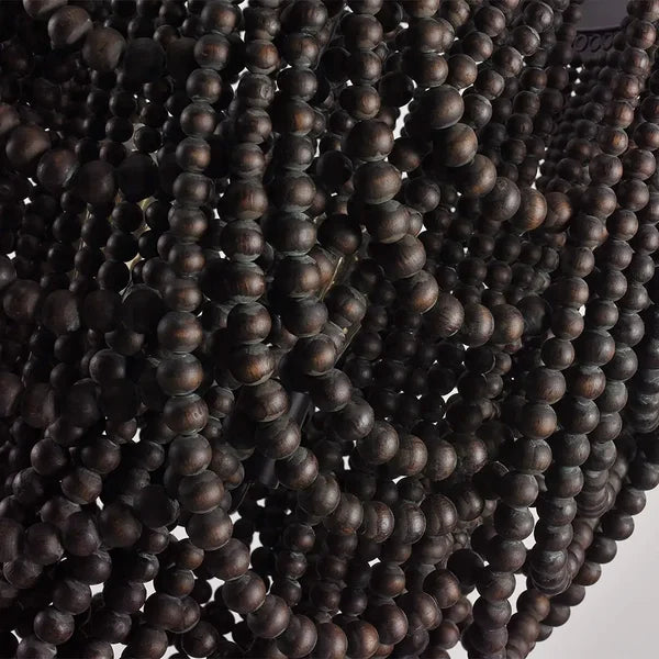 bohemia wooden bead chandelier