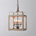 rustic lantern chandelier