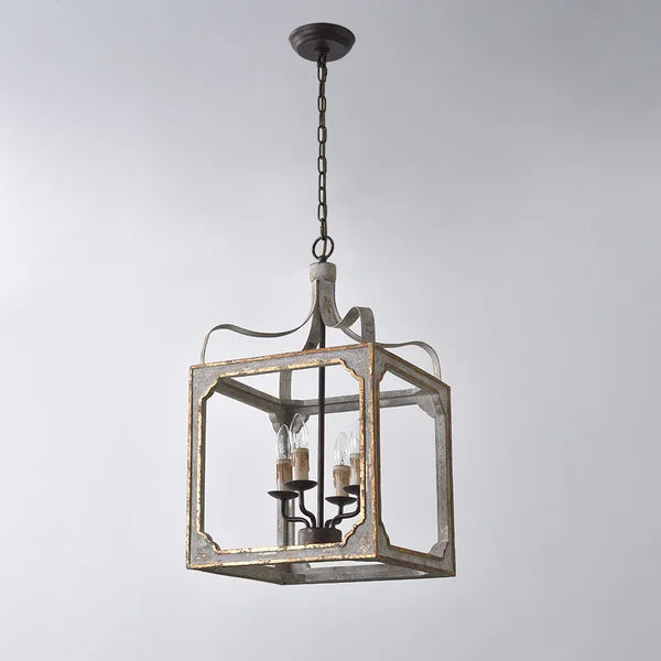 boho rustic lantern chandelier