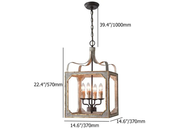 farmhouse chandelier lamp