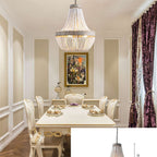 white boho chandelier