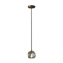 boule de cristal glass cord pendant