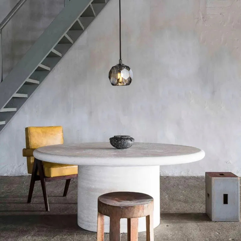 boule de cristal glass cord pendant