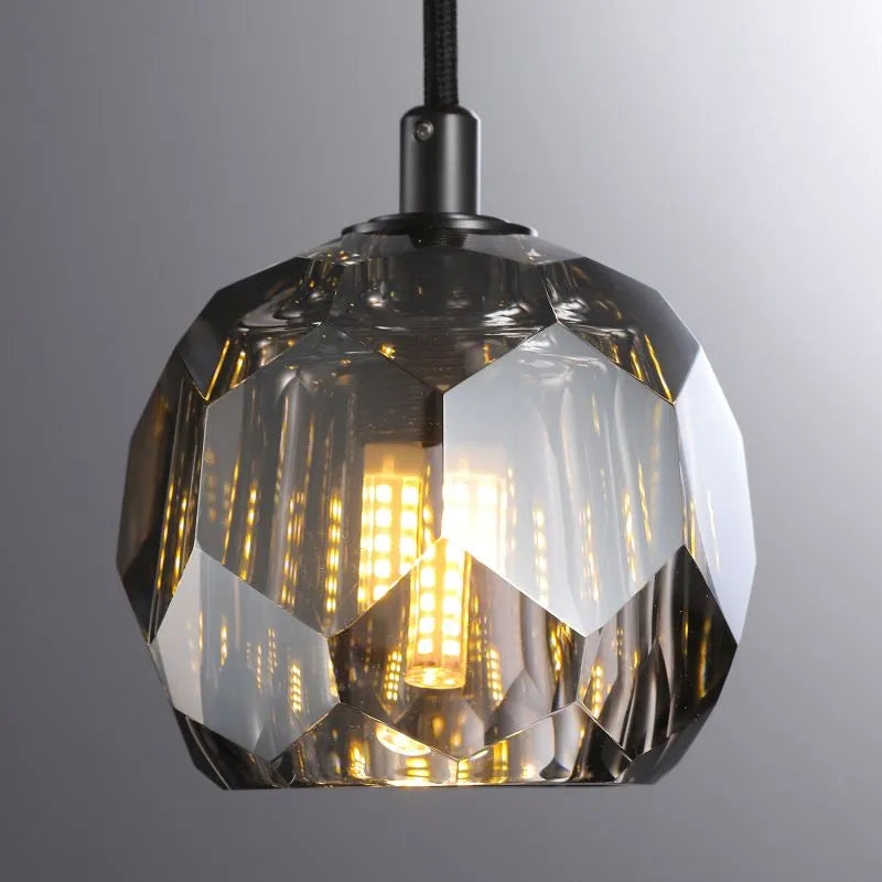 boule de cristal glass cord pendant