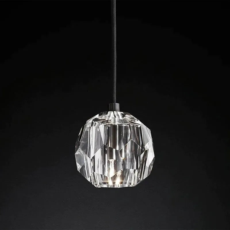 boule de cristal glass cord pendant