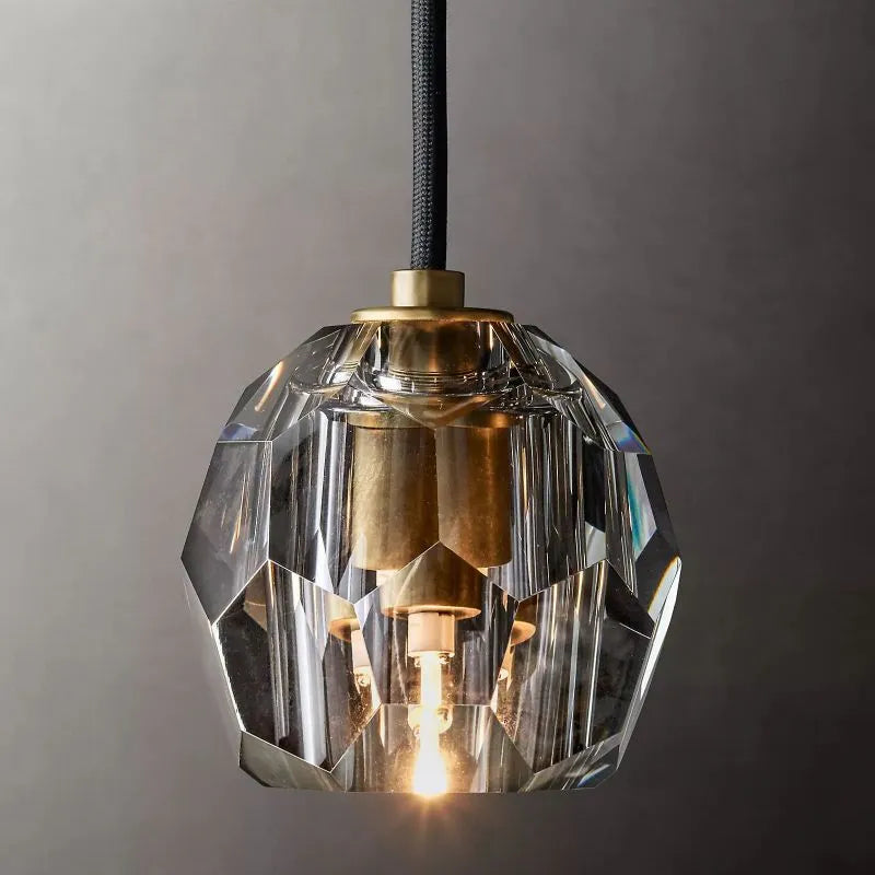 boule de cristal glass cord pendant