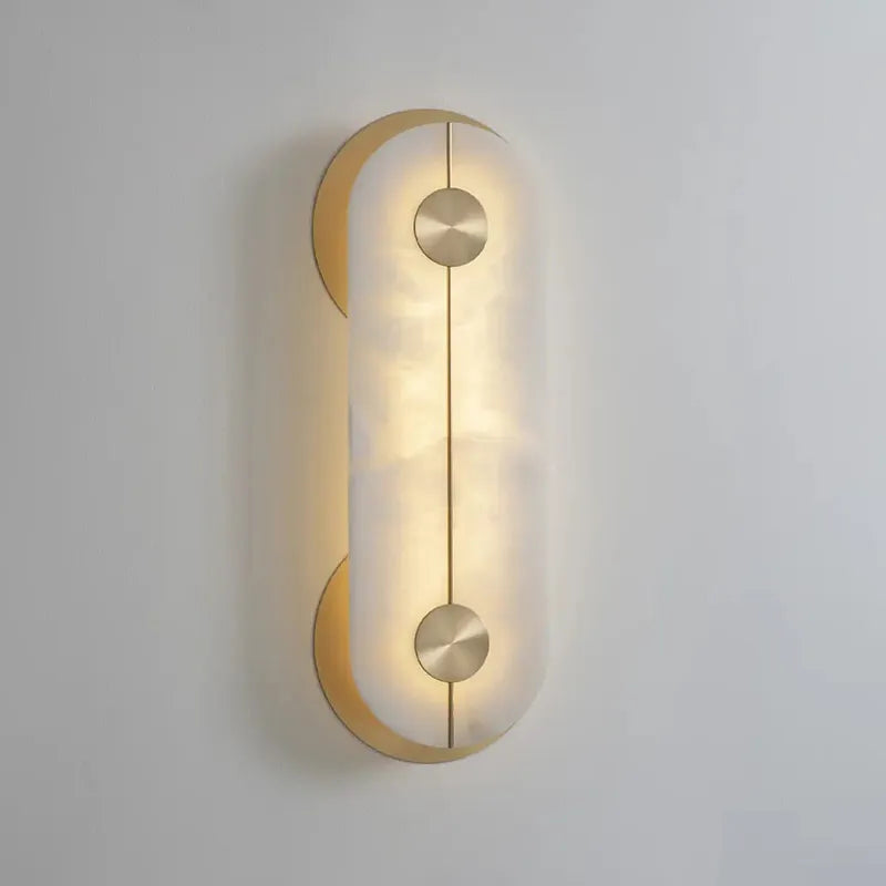 Brace Alabaster Wall Lamp | Textured Alabaster Fixture for Cozy Corners