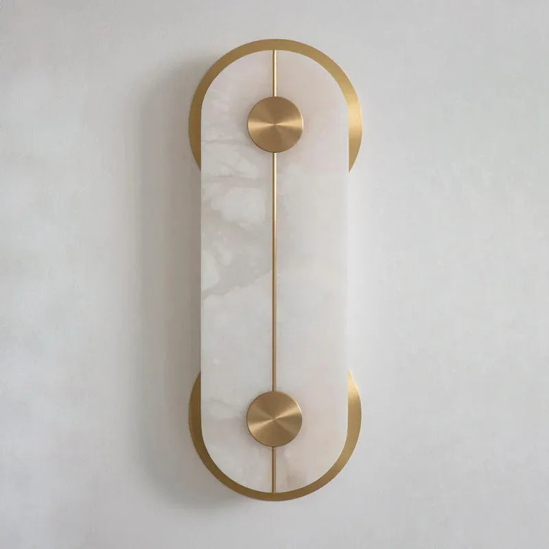 Brace Alabaster Wall Lamp | Textured Alabaster Fixture for Cozy Corners