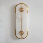 Brace Alabaster Wall Lamp | Textured Alabaster Fixture for Cozy Corners