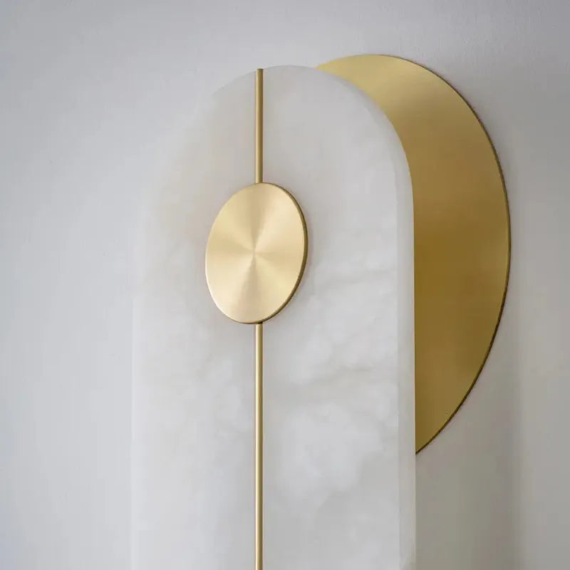 Brace Alabaster Wall Lamp | Textured Alabaster Fixture for Cozy Corners - View 6