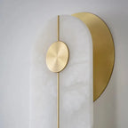 Brace Alabaster Wall Lamp | Textured Alabaster Fixture for Cozy Corners - View 6