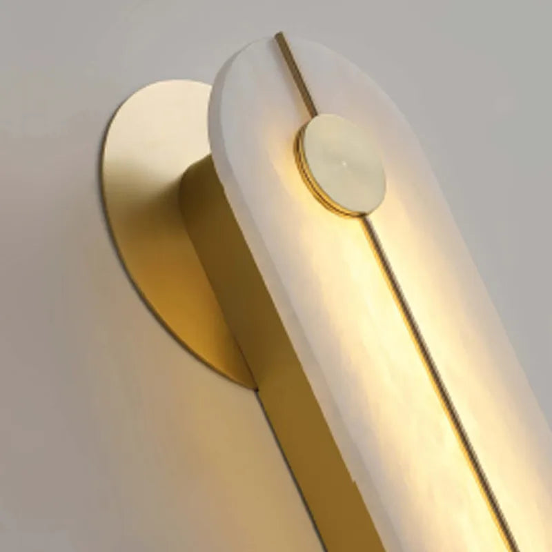 Brace Alabaster Wall Lamp | Textured Alabaster Fixture for Cozy Corners - View 7