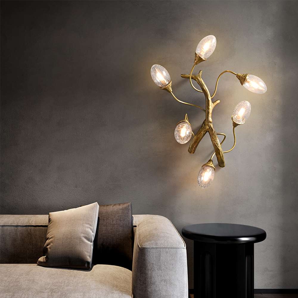 nature inspired wall sconce