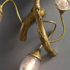 decorative wall sconce with crystals