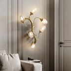 crystal branch wall sconce