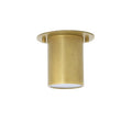 Modern Brass Cylindrical Ceiling Spotlight for Recessed Lighting