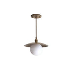 Elegant Brass Chandelier – Mid-Century Pendant for Kitchen Island