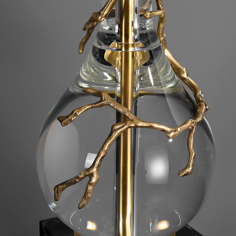 crystal shade floor lamp