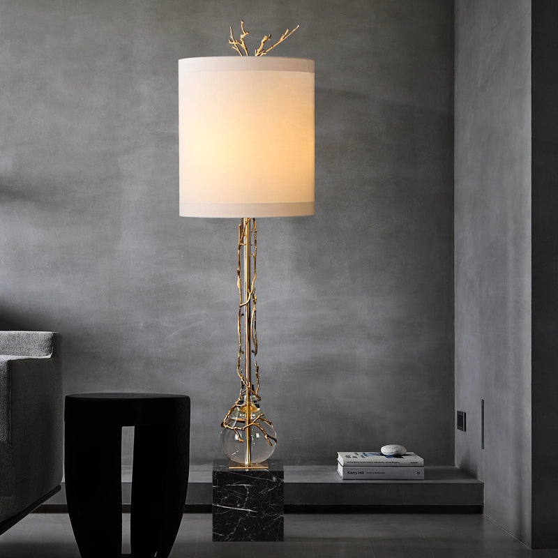 marble base floor lamp