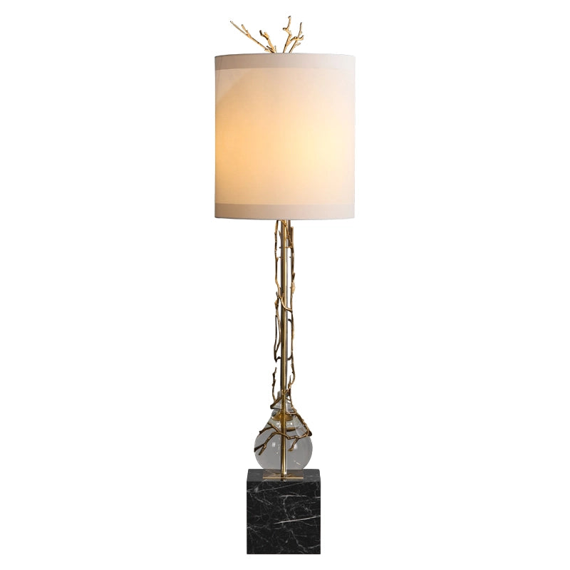 crystal fabric shade lamp
