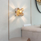 floral shade modern wall sconce