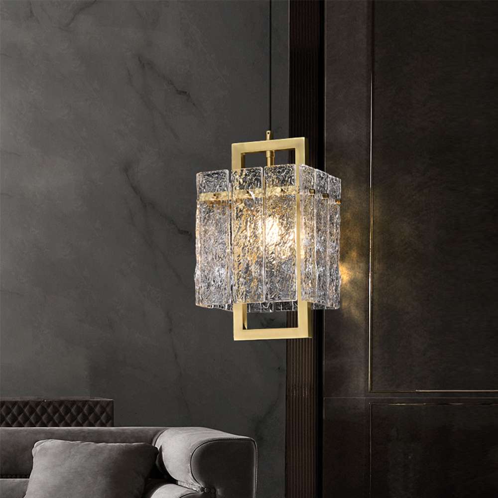 brass lighting with clear glass