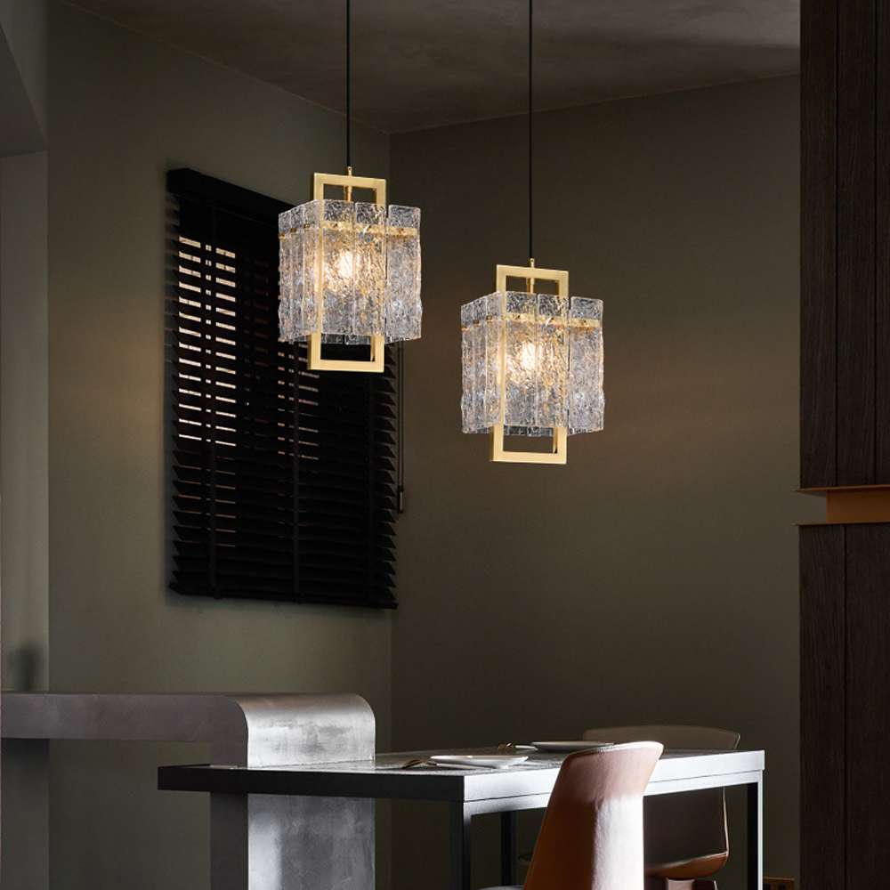 pendant lighting with square shade