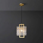 brass geometric pendant lighting