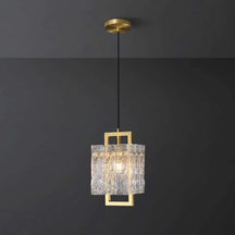 brass geometric pendant lighting