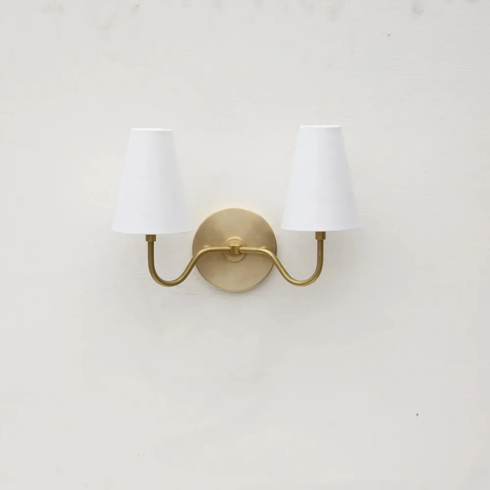 classic 2-light brass