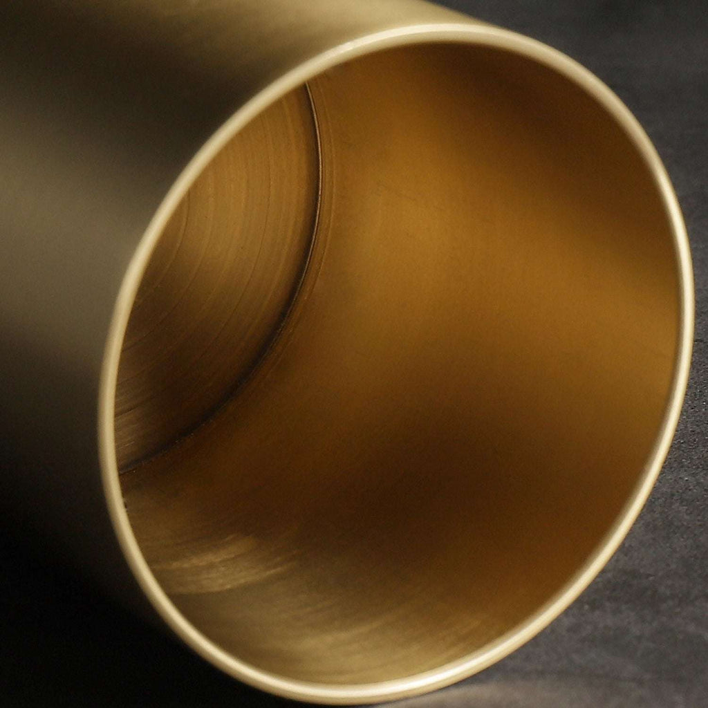 modern brass pen holder