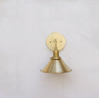 mid-century brass wall sconce