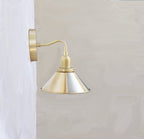 flared shade wall sconce