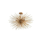 Brass Starburst Chandelier Detail 3