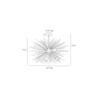 Brass Starburst Chandelier Detail 7