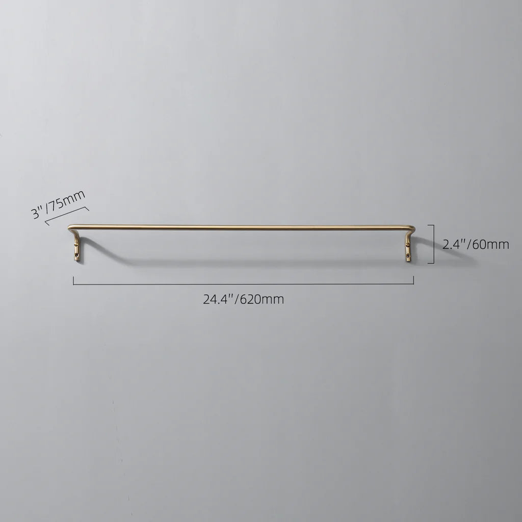 brass towel bar for bathroom