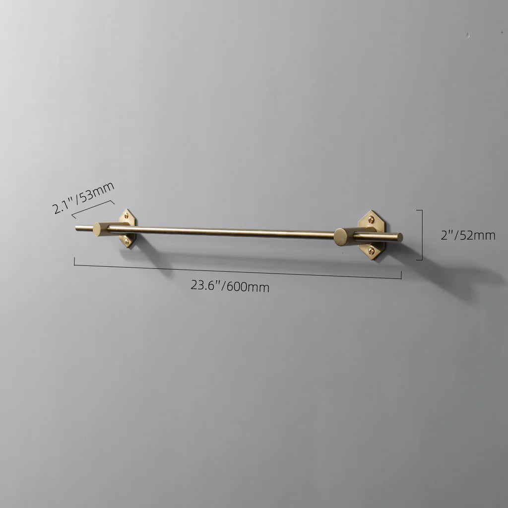 modern brass towel bar