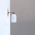 Brass Wall Sconce With Alabaster Shade – Modern Lighting Design
