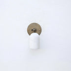 Brass Wall Sconce With Alabaster Shade – Modern Lighting Design - View 2