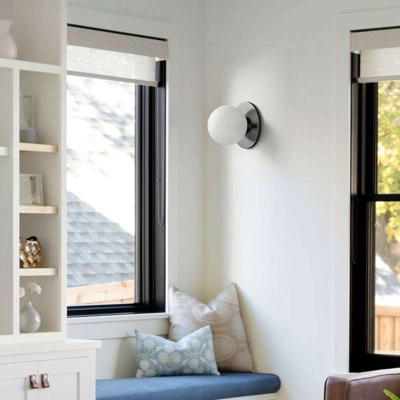 Living Room Lamp – Black Metal Bedside Sconces for Modern Home Decor - View 3