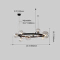 modern glass chandelier