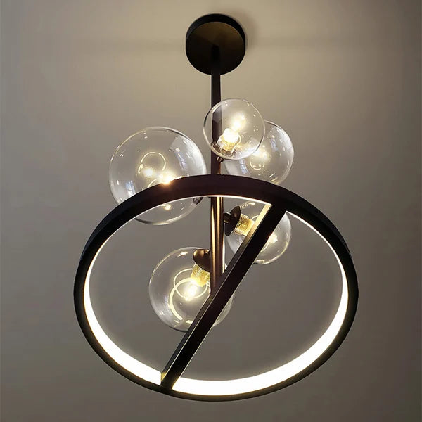 globe bubble chandelier lamp