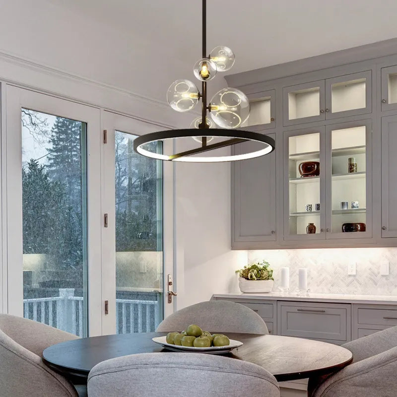 globe bubble chandelier