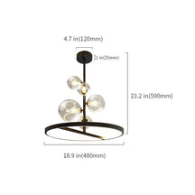 glass globe bubble chandelier