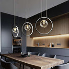 modern black kitchen lamp