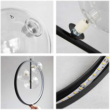 black modern hanging lamp