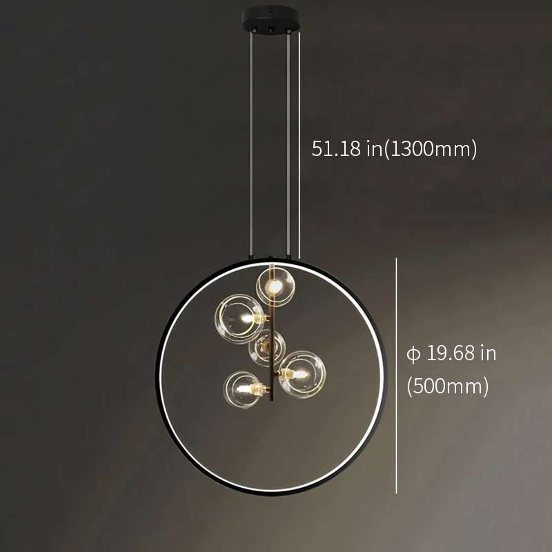 modern glass globe lamp