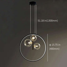 black glass globe lamp